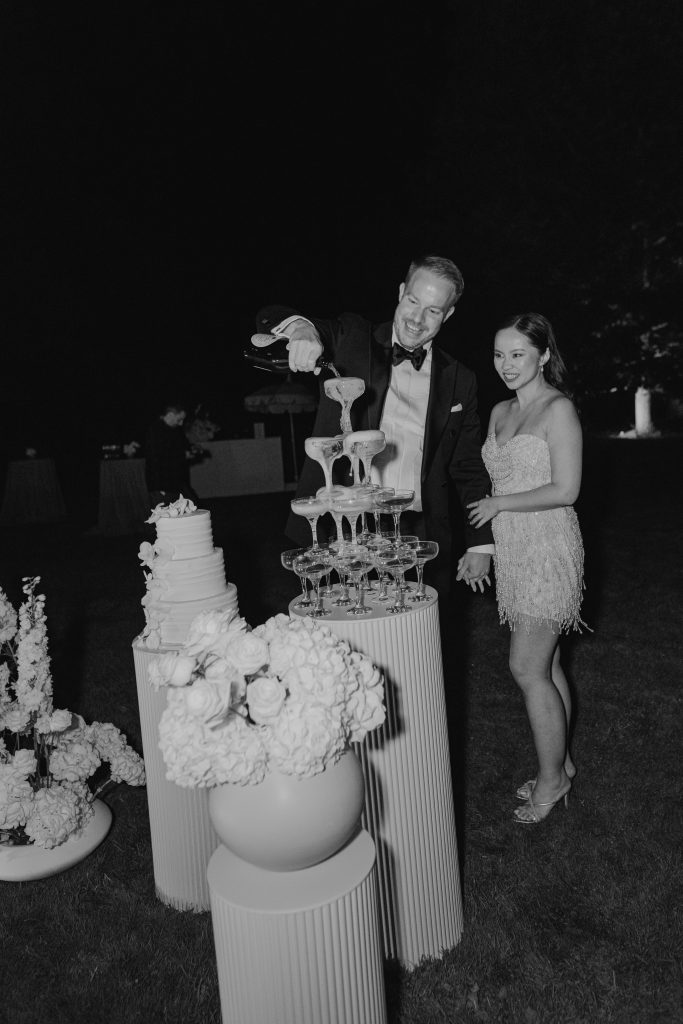 Champagnertower auf dem Gut Bliestorf